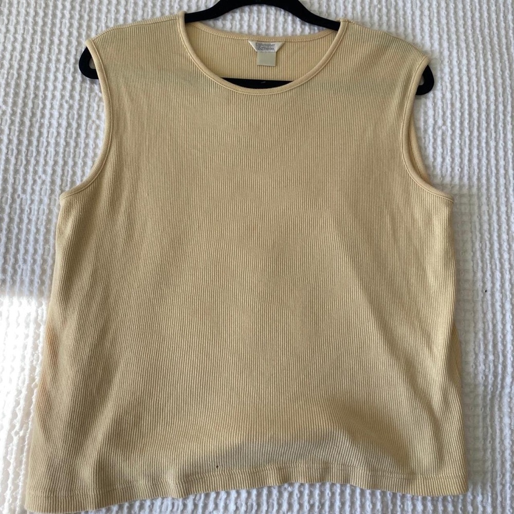 Christopher & Banks Cream Tank Top